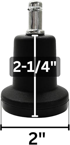 Miniatura 4 de Chromcraft Bell Shape Stationary Glide para reemplazar las ruedas (juego de 8)