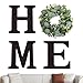 Home Sign | Lettere In Legno | Decorazione Rustica Con Ghirlanda Di Eucalipto Artificiale | Per Soggiorno Cucina Ingresso Regalo Di Benvenuto Matrimonio Festa immagine