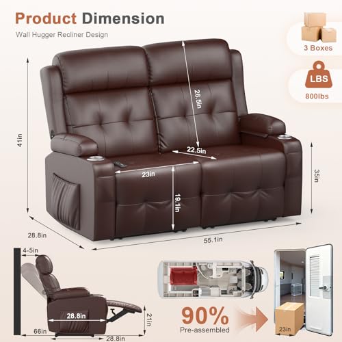 El Mejor Listado de Sillon Reclinable Doble favoritos de las personas. 23 Imagen adicional