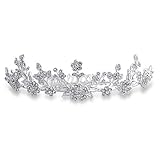 Headpiece Hair Accessories Flowers Vine Leaves Crystal Headband Tiara For Women For Teen For Pageant For Prom For Bride