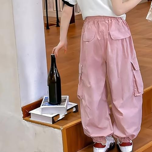Pantalones holgados de niña que eliminan rozaduras con textura suave para verano 4
