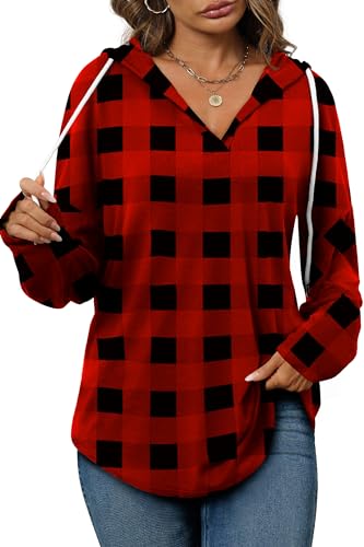 Image of Bofell Womens Fashion Tops Hoodies for Women Pullover Oversized Sweatshirts Long SLeeve Shirts Loose Fit
