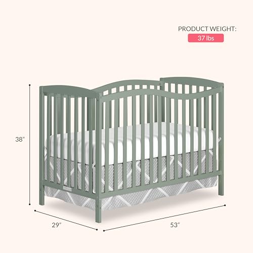 Image of Dream On Me Chelsea 5-in-1 Convertible Full Size Baby Crib, GREENGUARD Gold
