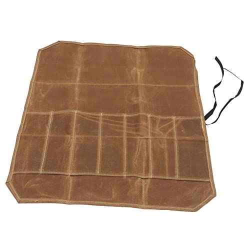 Healifty Étui à Couteaux De Chef Toile Pochette à Couteaux Enroulable Pochette De Rangement De Cuisine Organisateur