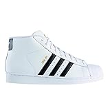 Vintage Look adidas Herren PRO Model Fitnessschuhe, Weiß Ftwbla, Schwarz Ftwbla, 36 EU
