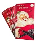 Christmas Card Money Holder (3.5x6.5) by Fravessi |Envelope For Money, Cash, Checks, Gifts | 16 Pack (Santa Claus)