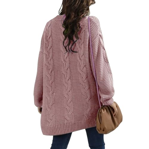 Cable Knit Sweater Women Chunky Cardigan Sweaters for Women Oversized Long Sleeve Open Front Cardigan Sweater Outwear3