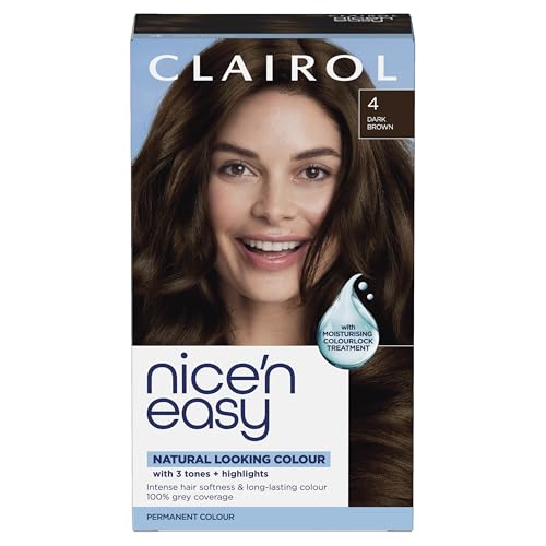 CLAIROL NICE'N EASY CRÈME PERMANENT HAIR DYE - 4 DARK BROWN