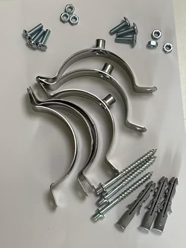 Staffa stufa a pellet collare di fissaggio per