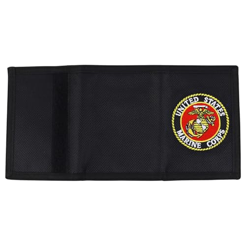 Armycrew Military Theme Embroidered Trifold Wallet (Marine, One Size)3