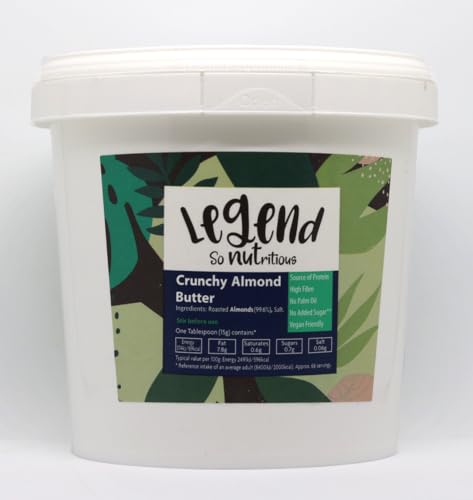 Legend - 100% Natural Crunchy Almond Butter 1kg