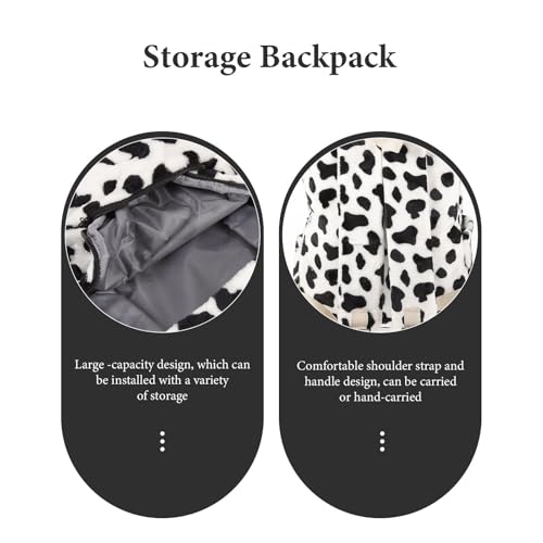 Mochila escolar de vaca cómoda para primaria y uso diario 4