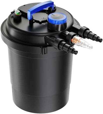 SunSun CPF-250 Druckteichfilter 10.000 l/h / 11 W UVC Einheit, Teichdruckfilter für Teiche bis 10.000 Liter, Teichklärer, Filteranlage