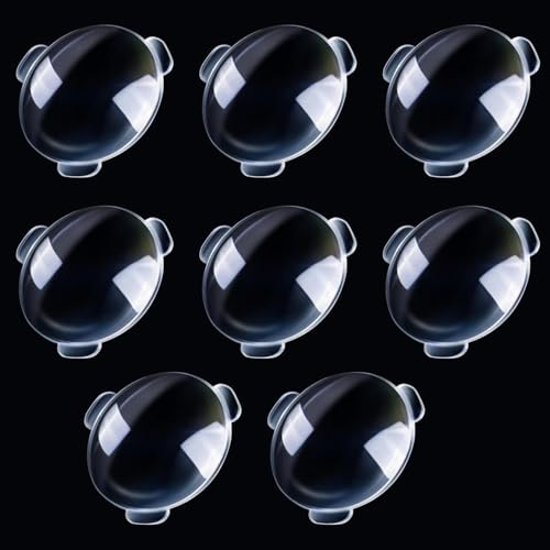 Image of SNOOGG 38mm Convex Optical Lens for DIY & Education, Google Cardboard VR Compatible Magnifying Lens for Science Projects, STEM Learning, Visual Experiments (Pack of 4 /8) (4)