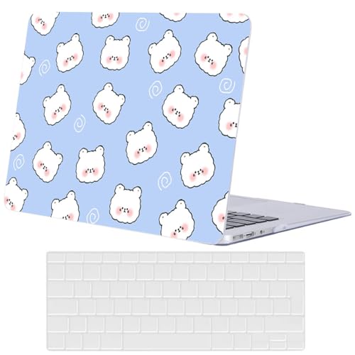 Carcasa MacBook Air 13.6 antiarañazos A2681 funda rígida oso que evita suciedad