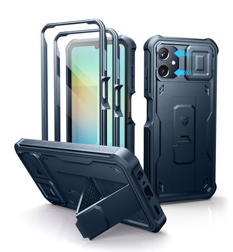 Coque Samsung Galaxy A06 Dexnor antichoc avec béquille intégrée et 2 cadres avant