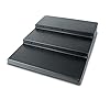 HUBERT Delfin SU-24303-17 24" x 30" x 4.5" Black Three-Tiered Step Riser #2