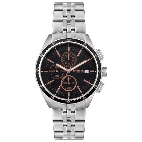Chronographe pour homme Breil Net, l'alliance de l'acier bleu et d'un boîtier robuste de 42 mm