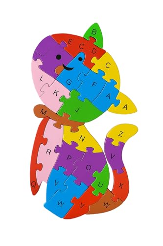 Puzzle, Puzzle Educativo in legno, Animali e veicoli, 25 x