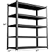 83.86 Inches Metal Garage Storage Rack, Heavy-Duty Steel Moisture-Proof And Waterproof 5-Layer Adjustable Storage Shelving Unit.Designed For Warehouse Storage (food Pantries, Industrial Use)