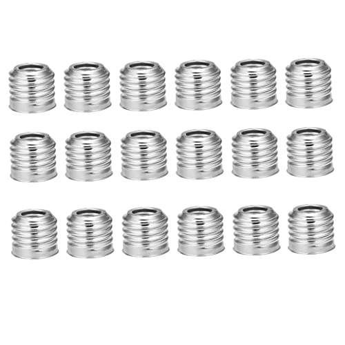 Sraeriot E14 bis E27 LED -Glühbirnen -Sockel -Adapter -Eisschrauben -Adapter -LED -Licht Glühlampe Nicht dimmbare 18 -pcs Cover