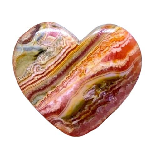 Rhodochrosite naturelle en cœur 28x30mm cabochon vrac pour création bijoux
