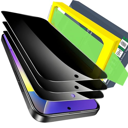 Ferilinso [Auto Dust Install] 3 Pack Privacy Screen Protector for Google Pixel 10 Pro XL, Tempered Glass Phone Case Friendly Accessories, Protector de Pantalla for Google Pixel 10 Pro XL