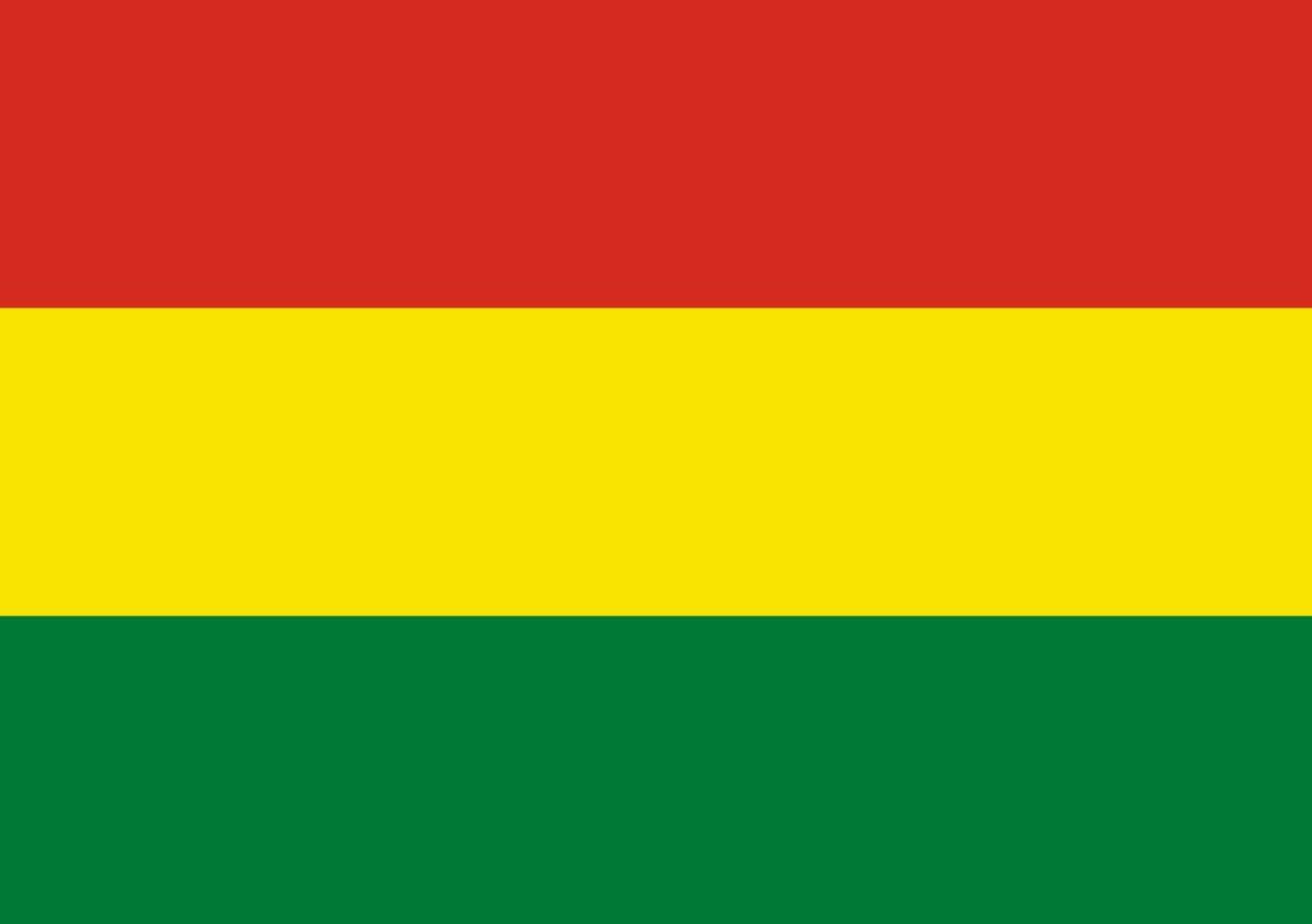 Drapeau Bolivie paysage 70x100 pavillon horizontal bolivien 0.7m²
