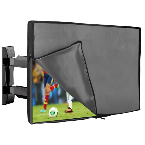 Housse de protection TV extérieur 32" étanche grise avec zip