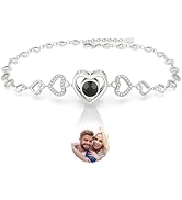 Easycosy Personalised Photo Bracelet, Projected Inside Photo Bracelet, Personalized Bracelet for ...