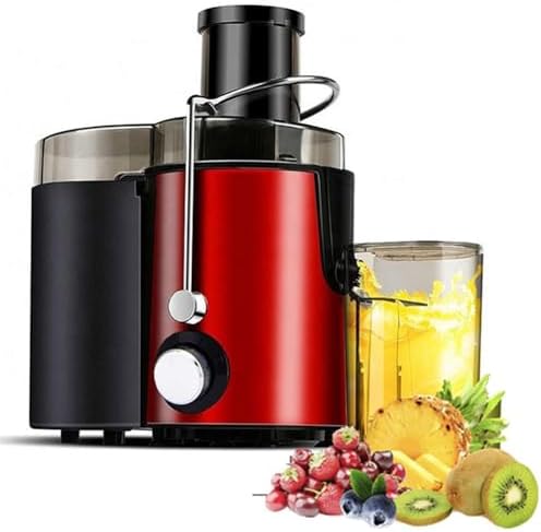 Slow Masticating Juicer with 65mm Wide Feed Chute for Whole Fruits & Vegetables - High Nutrient Extraction, Quiet Operation, Easy to Clean - Ideal for Healthy Juice Lovers