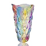 Eastern Rock Unbreakable Flower Glass Vase 3.5lb 9.5inch Sparkle vase Bohemian Style, for...