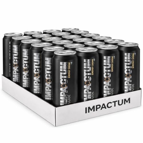 Impactum Dark Energy Drink 500 ml x24 – Pack Bebida Energética con Cafeína para Distribuidores, Mayoristas y Tiendas | Formato Profesional para Vending y Hostelería