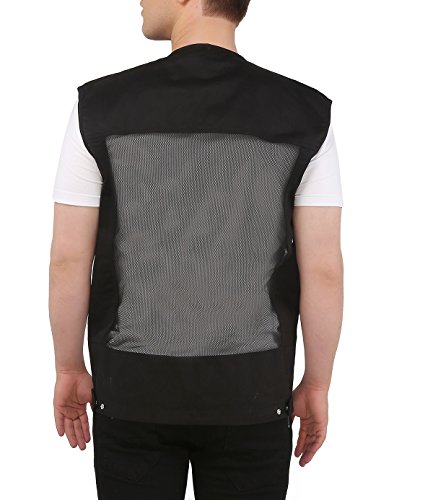 Image of ASHDAN Photographer Durable Vest. Sleeveless Regular Size Outdoor Expedition Jacket. Netted Ventilation