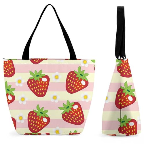 Sac à main pour femme rouge fraise bandoulière et shopping 28.5x18x32.5cm