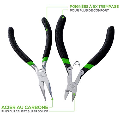 Fascinations Metal Earth Enhanced Design 2-Piece Tool Kit - Clippers - Needle Nose Pliers #TOP3