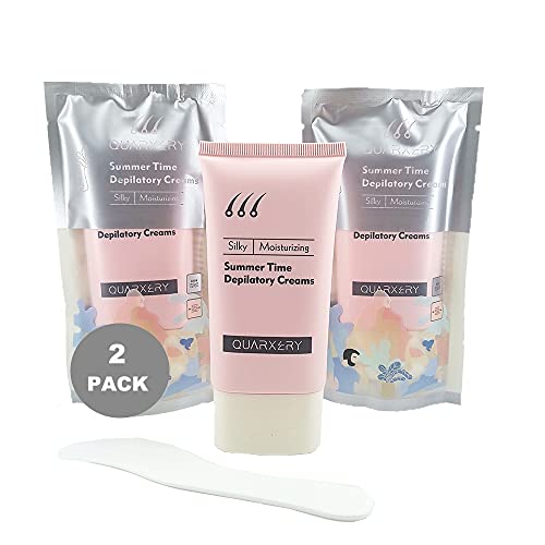 Hair Removal Cream -Fast 5 Mins Depilatory Cream - Upgrade Natural Painless Hair Remover for Women and Men Travel Size (2pack 60ml)