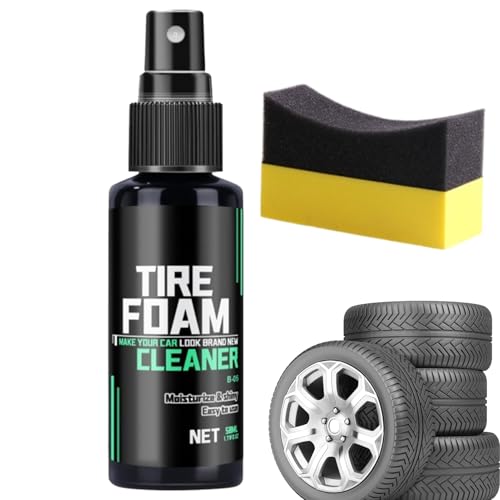 Reinigungsspray Für Autoreifen | Auto Radversiegelung Reiniger Pflegemittel,Hydrophobe Politur Pflegeset Für Gummileisten Waschen Renovierung Fahrzeuge SUV LKW Wohnmobile Tägliche Anwendung