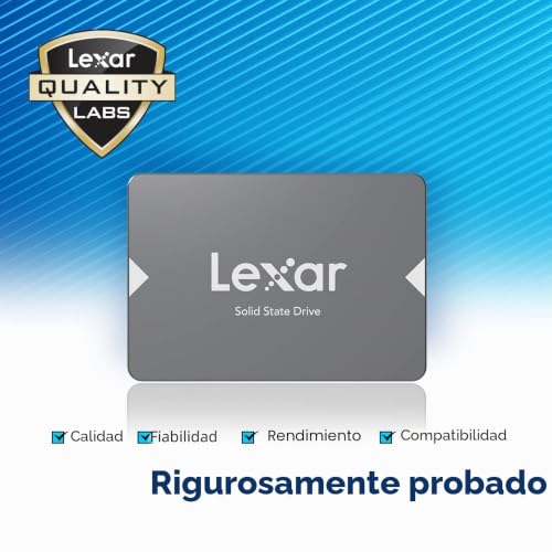 Miniatura 6 de Lexar Ns100 2,5 Sata Iii 6gb S Ssd 256gb, Disco Duro Ssd Interno, Unidad De Estado Sólido, Hasta 520 Mb S De Lectura, Para Computadora Portátil Y De Escritorio Pc Lns100-256amzn