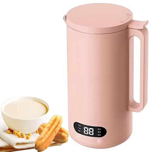 Fabricante De Leche Vegetal 350ml – Máquina De Leche De Soja 8-en-1 con Pantalla LED, Temporizador De 12H, Auto-Limpieza & Mantenimiento del Calor, para Almendra, Avena, Anacardo & Leches Vegetales