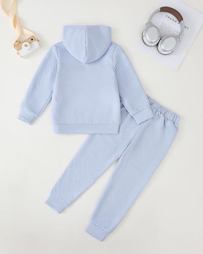 Boy Clothes Outfit Long Sleeve Zip-UP Hoodie Tops Sweatshirts Pants Fall Winter 2 Pcs Sweatsuit Set 4-8 Years3