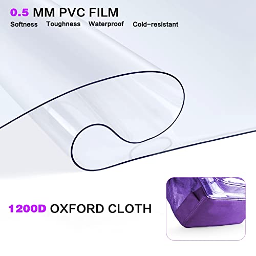 Image of PAMANO Clear Backpack Transparent Heavy Duty School PVC Bookbag See Through Bag Boys and Girls for College Work Travel Security