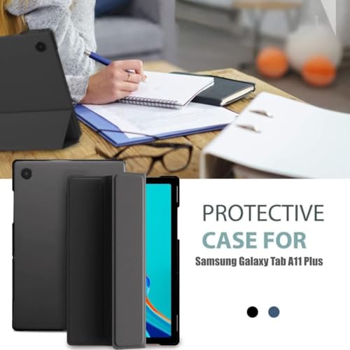 Image of ProElite Cover for Samsung Galaxy Tab A11 Plus 11 inch Case Cover, Smart Flip Case Cover for Samsung Galaxy Tab A11+ 11 inch Translucent Back with Stylus Pen, Don't Touch