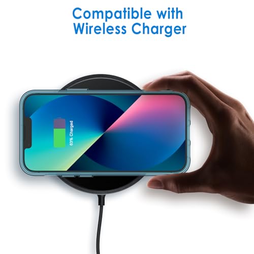 Jetech Cover Per Iphone 13 6,1 Pollici, Anti Ingiallimento Custodia Con Assorbimento Degli Urti E Anti-Graffio (Blu Marino) - 4