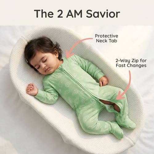 Image of The Mom Store Baby Zipper Romper For Boys And Girls | Cotton | Soft And Comfortable Infant Bodysuit | Trendy Stylish Sleepsuit Nightsuit For Newborn Baby | Printed | Unisex Sleep Wear