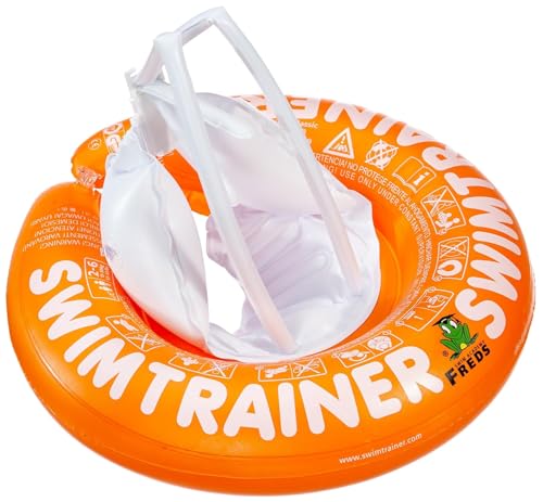 FREDS SWIM ACADEMY SWIMTRAINER Classic Orange - für Kinder von 2 bis 6 Jahren, Schwimmhilfe zur Entwicklung der Koordination von Arm- und Beinbewegungen, für Anfänger und Fortgeschrittene