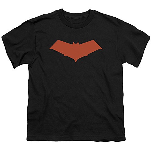Batman DC Comics Under The Hood Jason Todd Hood Bat Logo Big Boys T-Shirt Black