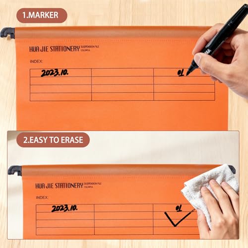 Tbintul 20 Stück A4 Hängeregister,Polypropylen für Hängemappen mit Tabs und Einsätzen,A4 Hängehefter,Hängeregister Mappen für Büro Schule Schreibtisch Arbeit