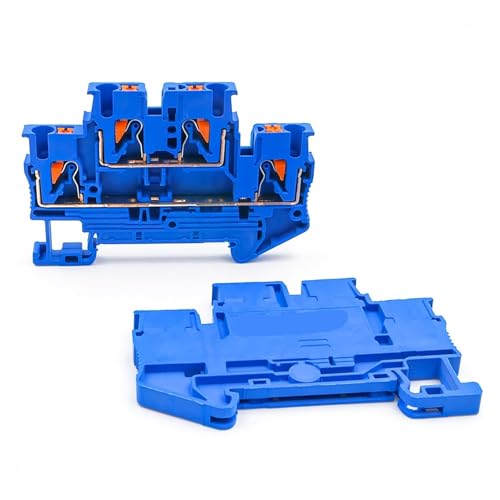 Conector de resorte de inserción de 2,5 mm² en bloques de terminales PTTB2.5 azules