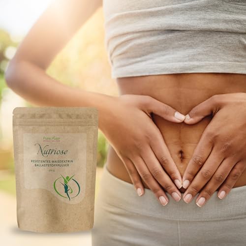 Nutriose - Ballaststoff Pulver 500g – Geschmacksneutral & Leicht Löslich I Reguliert Blutzucker, Unterstützt Verdauung & Ballaststoffreiche Ernährung I Ohne Zusatzstoffe I PureRaw Nutriose Maisdextrin